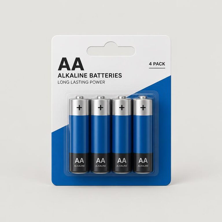 Baterii alcaline AA, 4 buc